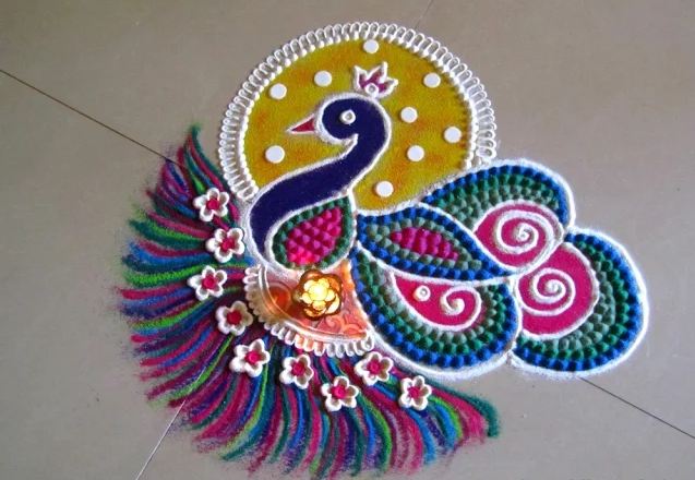 25 Best Prize Winning Rangoli Designs For School Competition