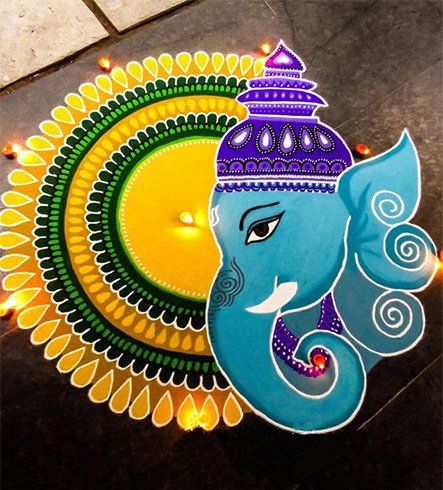 25 Best Prize Winning Rangoli Designs For School Competition