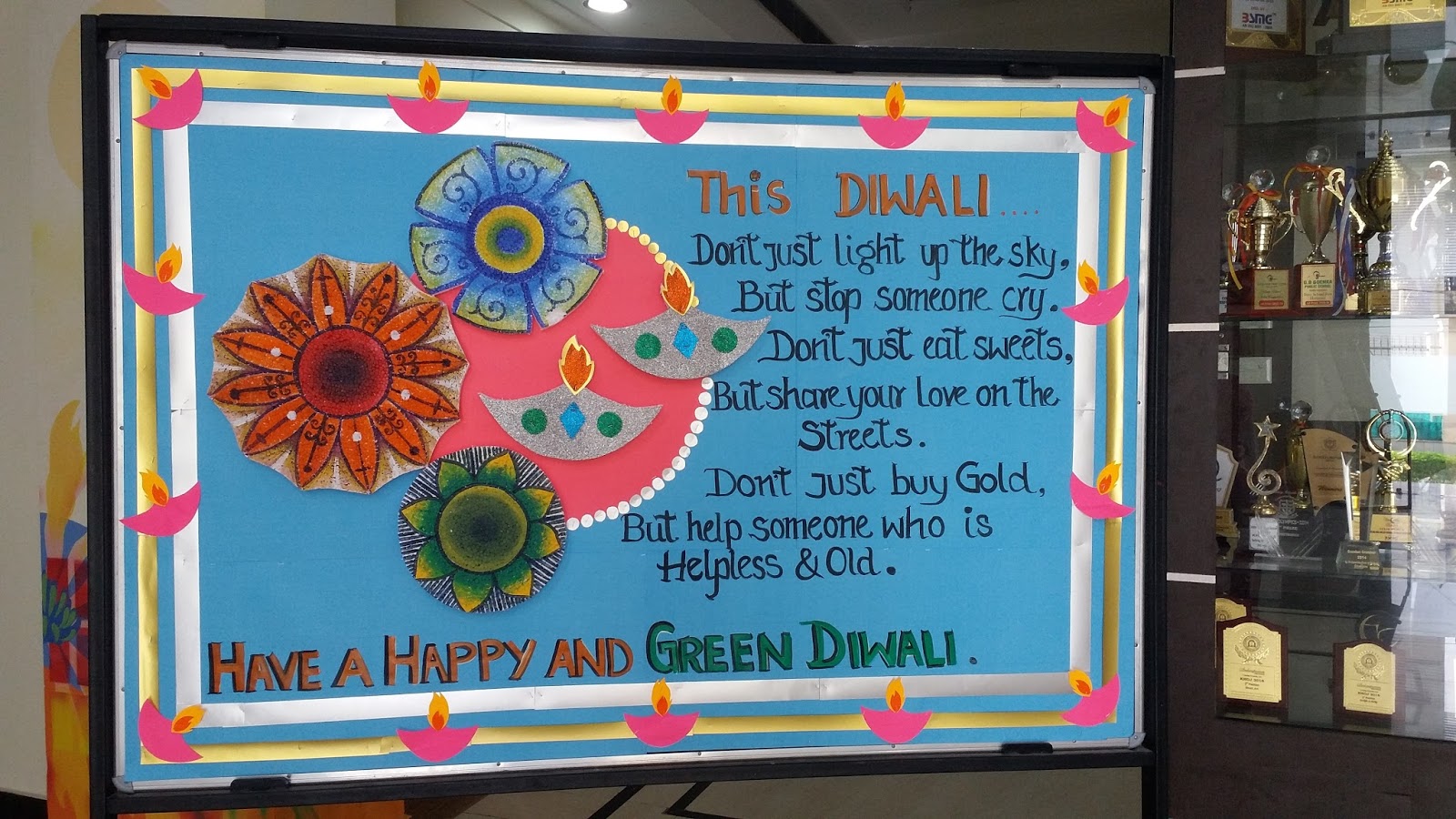 Diwali Chart For Bulletin Board 