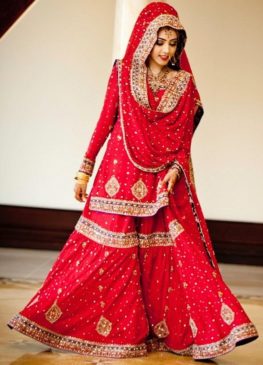 punjabi bride in suit