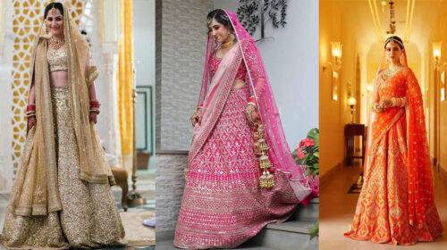 bridal lehenga with double dupatta