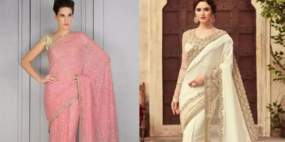 Latest Beautiful Sequin Blouses For Sarees