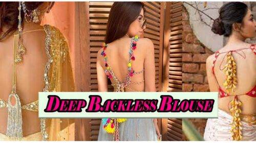 Latest Deep Backless Blouse